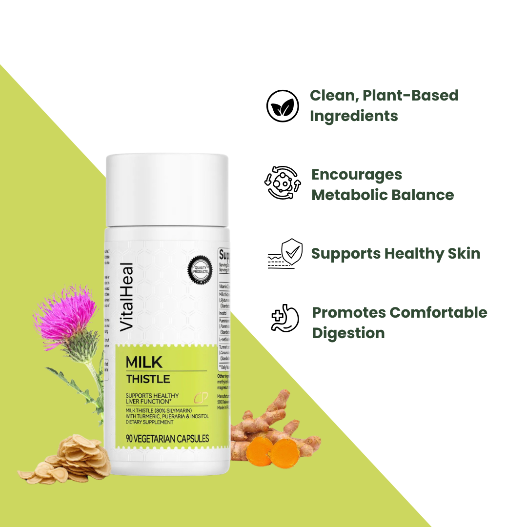Milk Thistle – Liver Detox Supplement with Turmeric, Inositol & Vitamin C