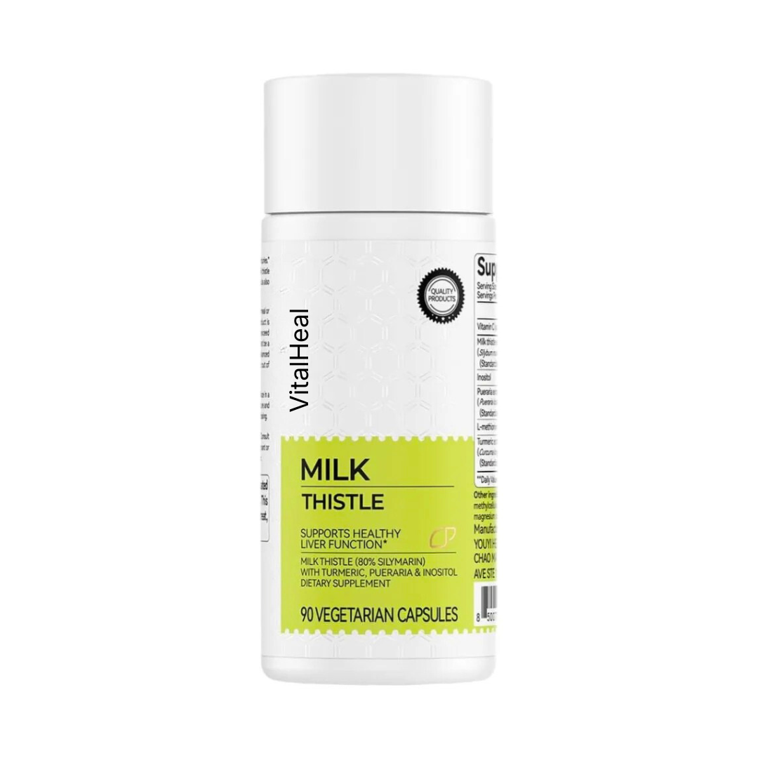 Milk Thistle – Liver Detox Supplement with Turmeric, Inositol & Vitamin C