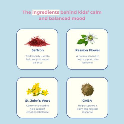 Mood Munchies – Saffron Mood Support Gummies for Kids | Calm, Focus & Emotional Balance