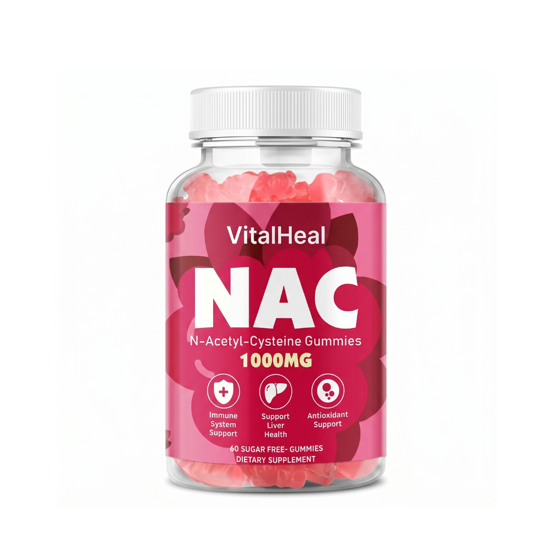 NAC Gummies 1000mg – N-Acetyl Cysteine Supplement for Immune, Antioxidant & Liver Support