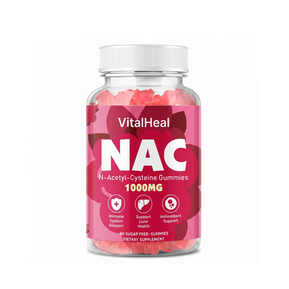NAC Gummies 1000mg – N-Acetyl Cysteine Supplement for Immune, Antioxidant & Liver Support
