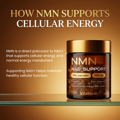NMN NAD+ Support – 4-in-1 NAD Booster Supplement for Cellular Energy & Cognitive Support