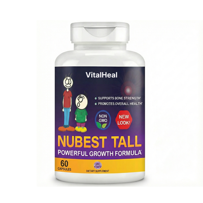 NuBest Tall – Growth Support Supplement for Ages 5+ & Teens | Calcium, Collagen & Natural Herbal Blend