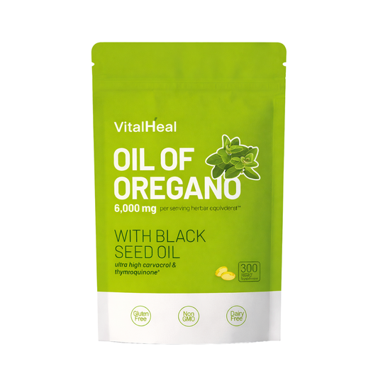 Oil of Oregano Softgels with Black Seed Oil for Herbal Daily Balance