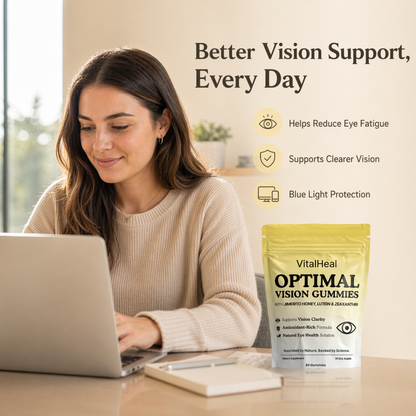 Optimal Vision Gummies – Eye Health Supplement with Lutein & Zeaxanthin for Vision Support