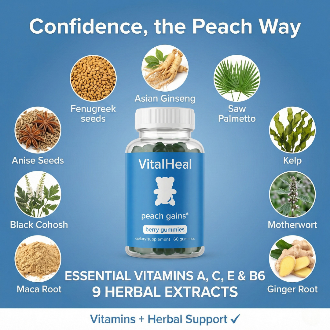 Peach Gains Gummies for Women – Herbal Multivitamin for Daily Wellness