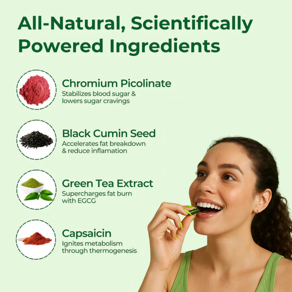 Metabolism Booster – Burn Fat, Loose Weight & Curb Cravings Fast