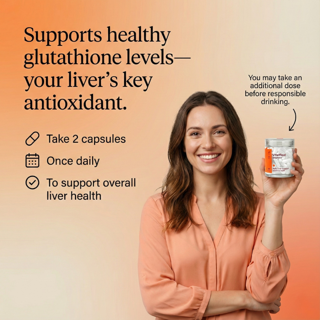 Protect – Daily Liver Support Supplement with Antioxidants, L-Cysteine + DHM & Milk Thistle
