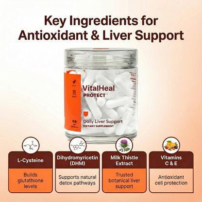 Protect – Daily Liver Support Supplement with Antioxidants, L-Cysteine + DHM & Milk Thistle