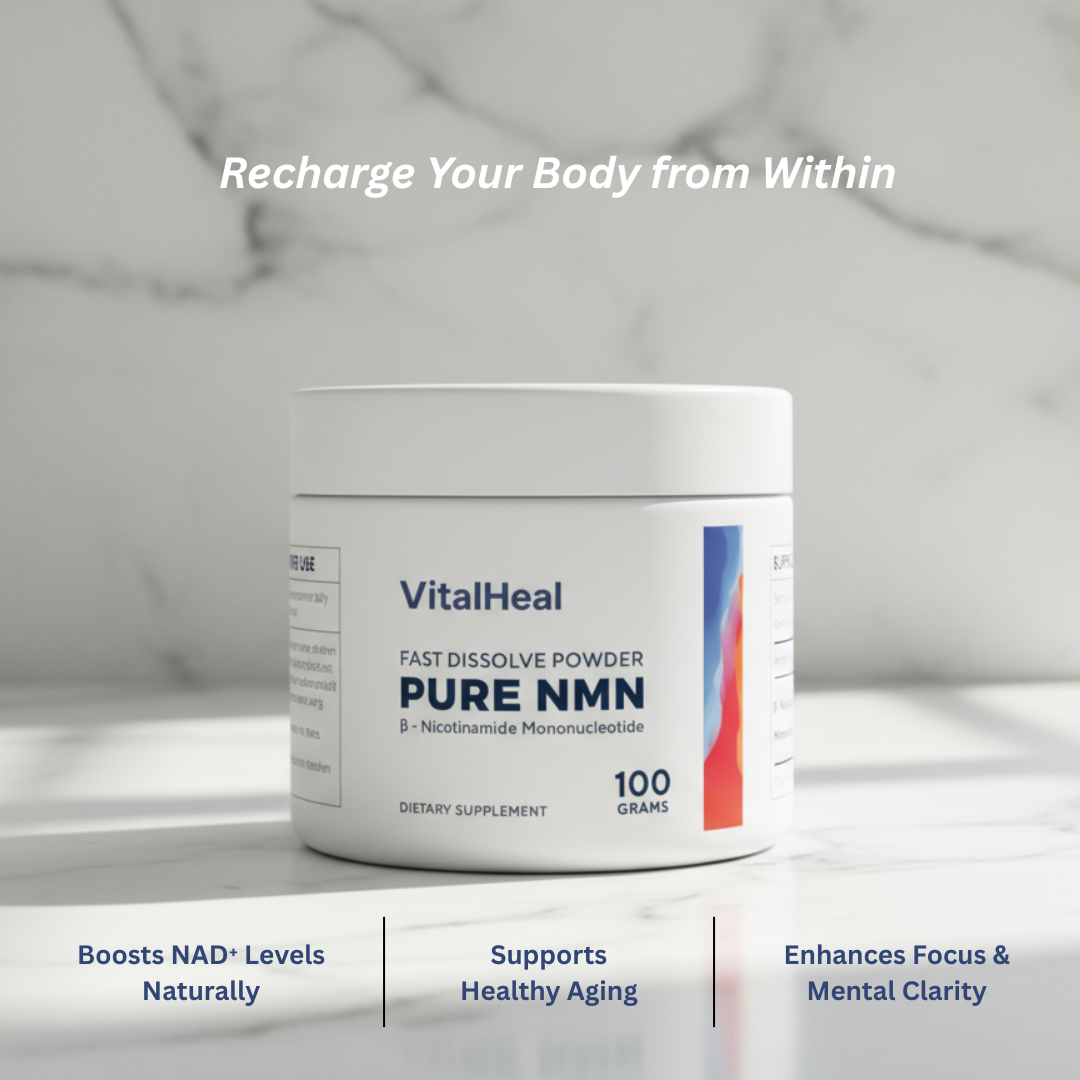 Pure NMN Powder – Nicotinamide Mononucleotide for NAD+ & Cellular Energy Support