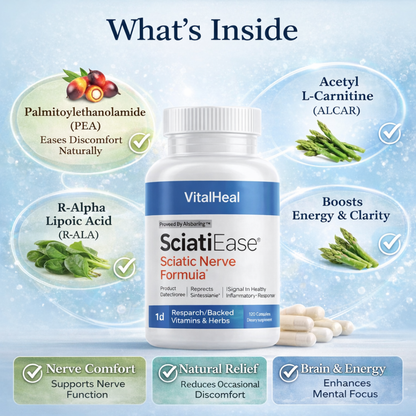 SciatiEase – Daily Sciatic Nerve Comfort & Nerve Health Support Formula