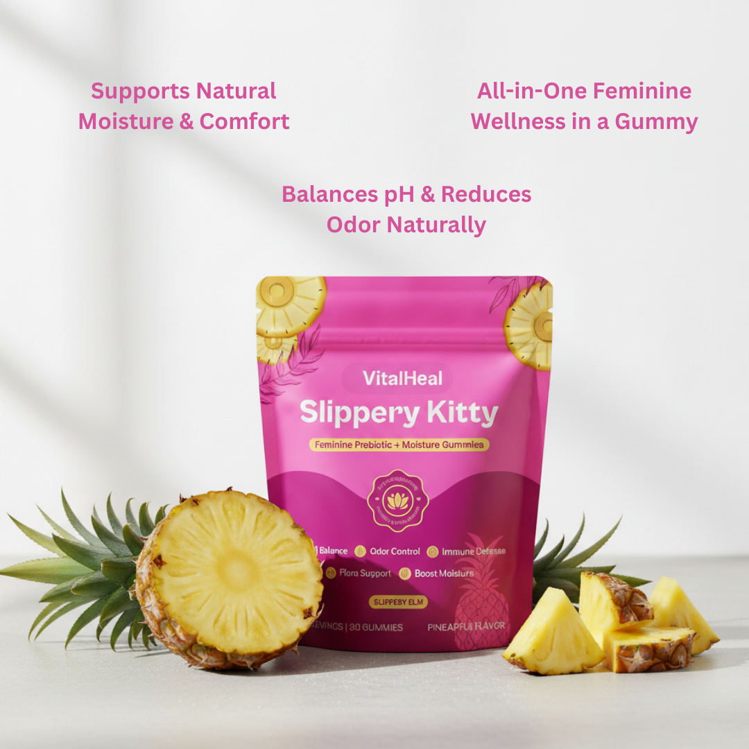 Slippery Kitty Feminine Probiotic + Moisture Gummies | pH Balance & Vaginal Health Support