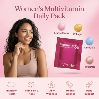 Multivitamin for Women – Daily Vitamin Pack (30 Packs) with Omega 3 & Probiotics for Energy and Hair, Skin & Nails