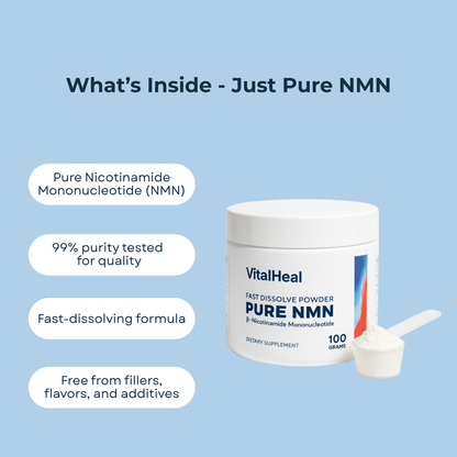 Pure NMN Powder – Nicotinamide Mononucleotide for NAD+ & Cellular Energy Support