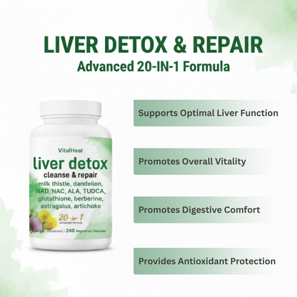 Liver Detox, 20-in-1 Advanced Support Complex – Cleanse & Repair