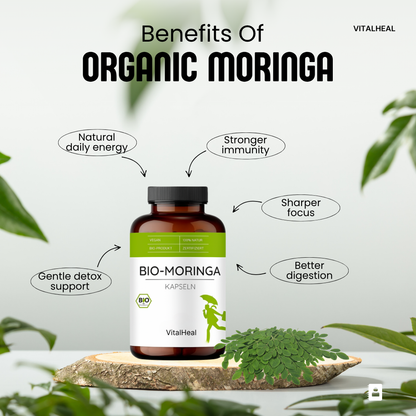 Bio Moringa Capsules – Organic Moringa Leaf Powder for Daily Nutrition Support