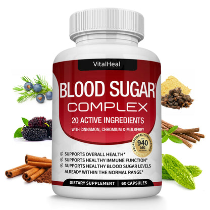 Blood Sugar Complex – Glucose & Metabolism Support Supplement
