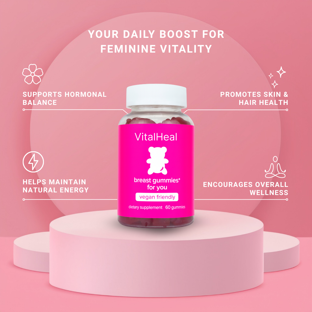 Daily Wellness Gummies for Women – Herbal Blend with Dong Quai, Fenugreek & Essential Vitamins – Berry Flavor – 60 Vegan Gummies