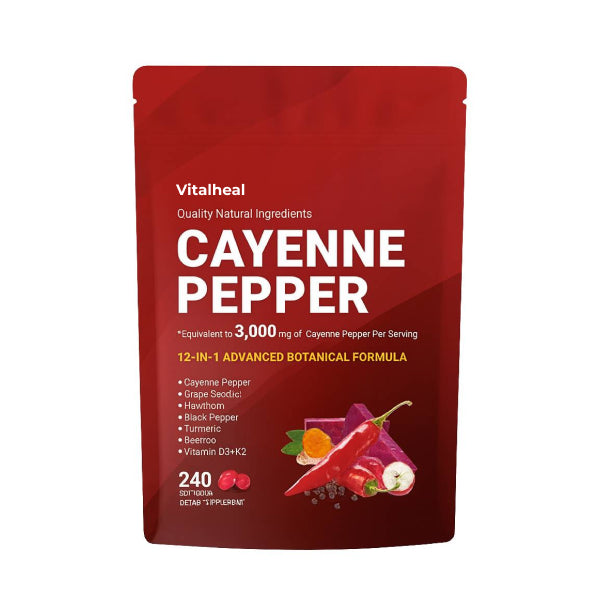 Cayenne Pepper Softgels - Support for Circulation, Energy & Digestion
