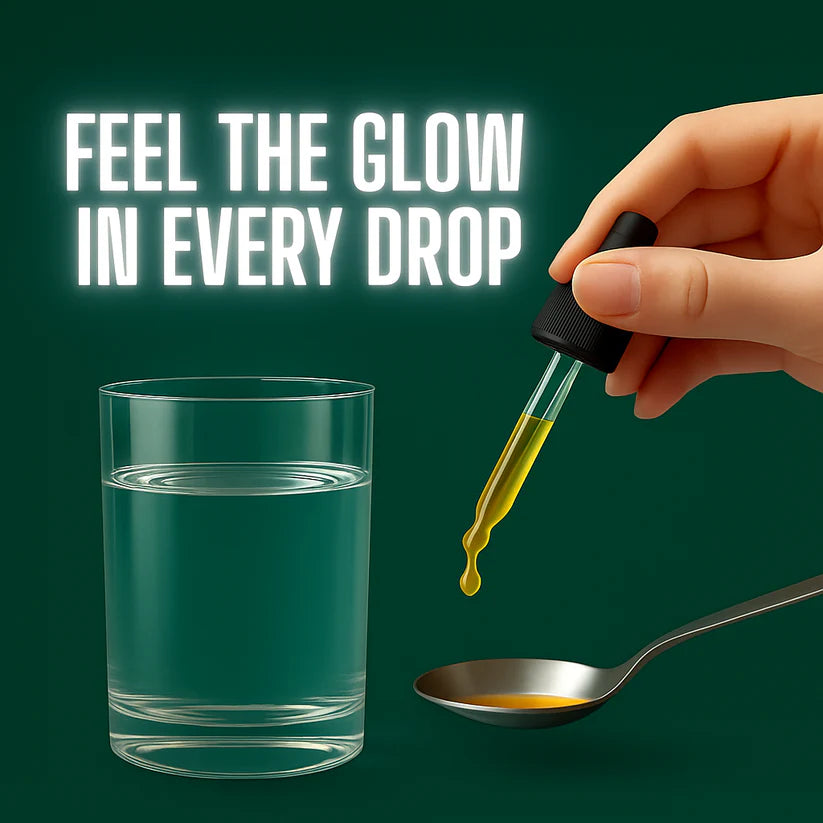 feel the glow in every drop