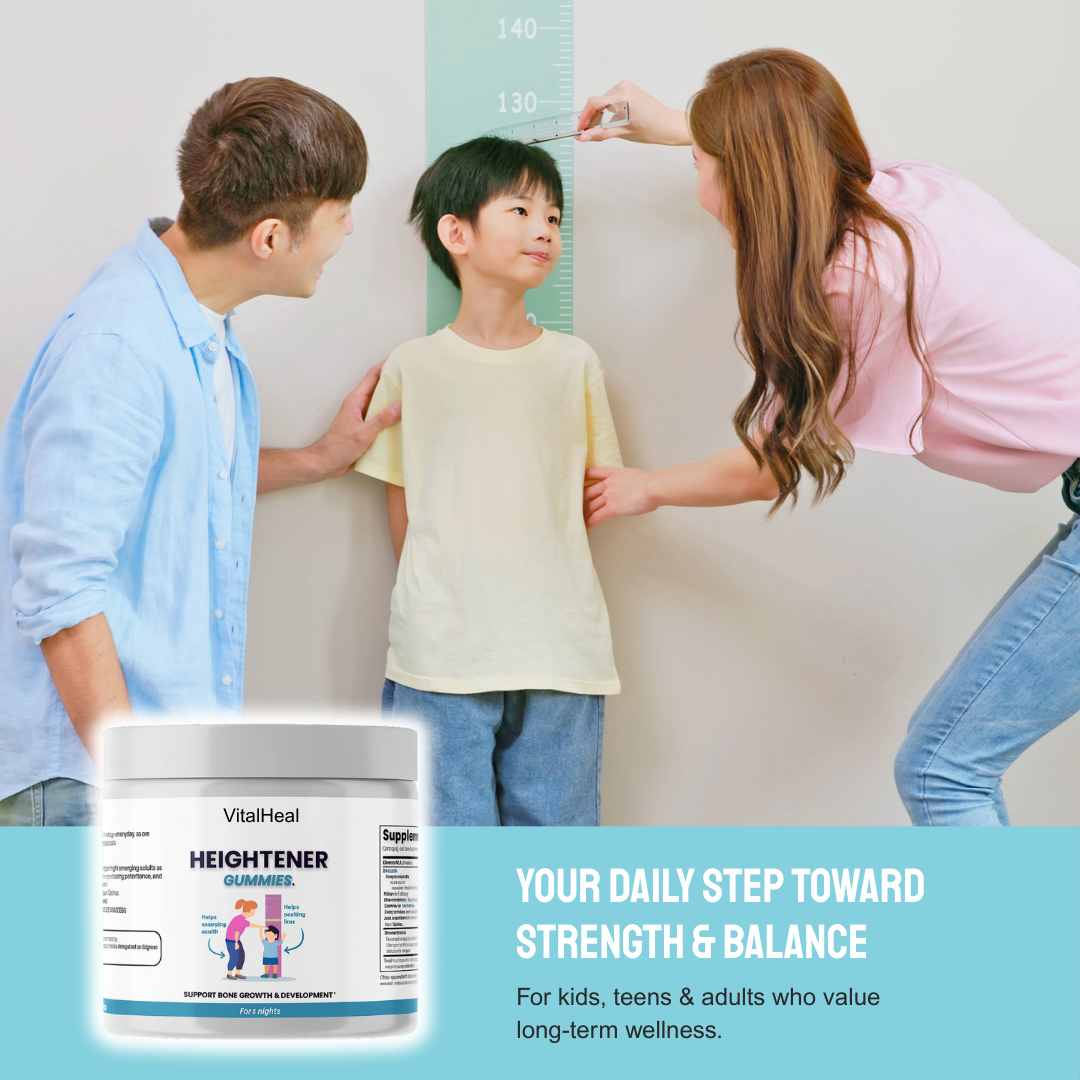 Heightener Gummies – Calcium & Vitamin D Gummies for Bone Health and Posture Support, for Kids and Adults