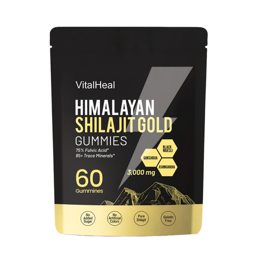 Pure Himalayan Shilajit Gold Gummies – Energy, Focus & Vitality Support