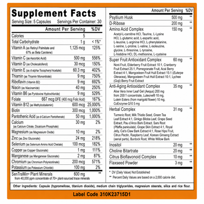 Immuno 150 - Plant-Based Minerals & Vitamins Capsules
