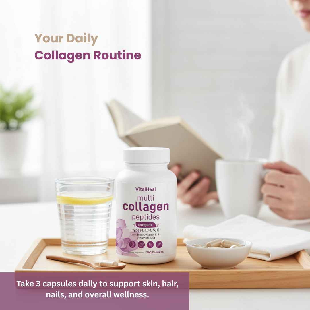 Multi Collagen Peptides Complex – with Biotin & Hyaluronic Acid