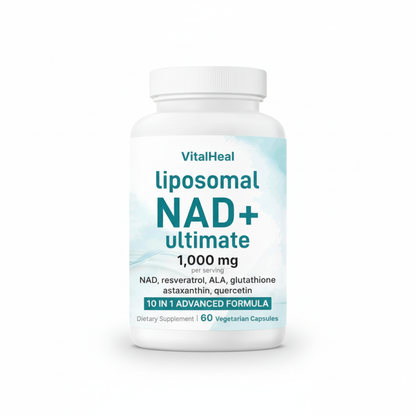 Liposomal NAD+ Ultimate – Energy & Healthy Aging Support with 10-in-1 NAD & Resveratrol