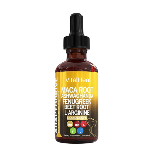 Organic Maca Root Liquid Drops with Ashwagandha, Fenugreek & Fermented Beet Root – Adaptogen + Gut Health Support