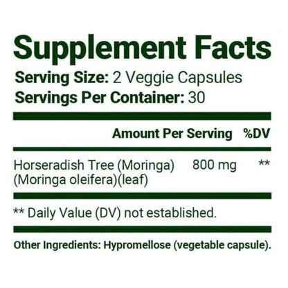 Moringa Leaf Powder Capsules