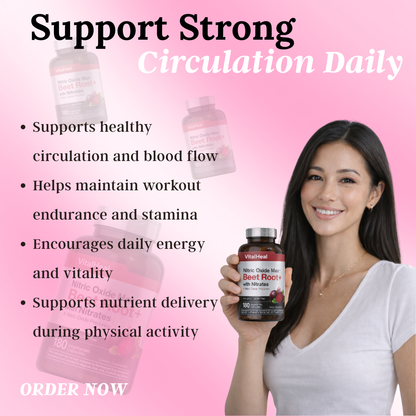 Nitric Oxide Max with Beet Root for Circulation and Daily Performance Support