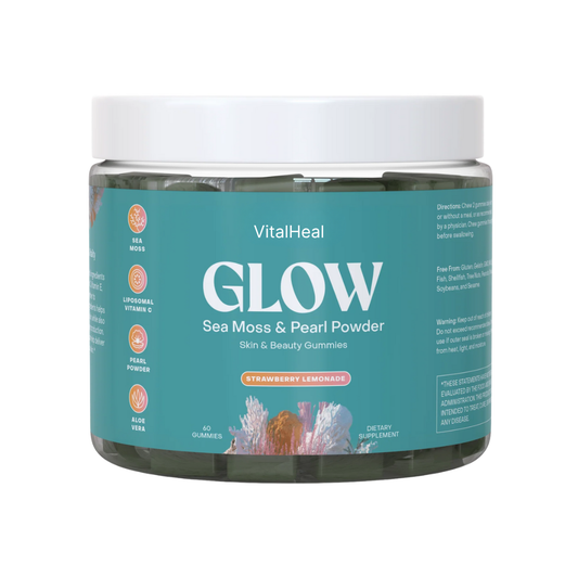 Glow Sea Moss & Pearl Powder Gummies – Plant-Based Skin Support for Hydration & Radiance
