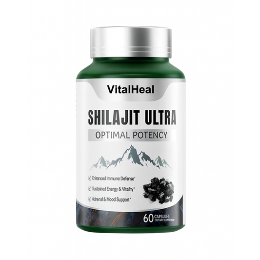 Shilajit Ultra – Optimal Potency  Pure Himalayan Resin | 85+ Trace Minerals | Energy, Cognitive & Vitality Support | Extra Strength Capsules