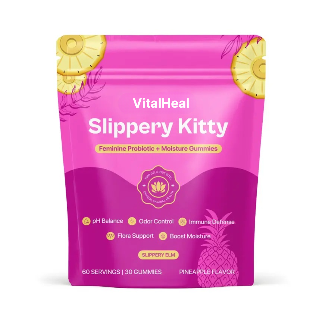 Slippery Kitty Feminine Probiotic + Moisture Gummies | pH Balance & Vaginal Health Support
