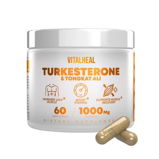 Natural Supplement with Turkesterone & Tongkat Ali 1000mg | Support Strength, Energy & Performance