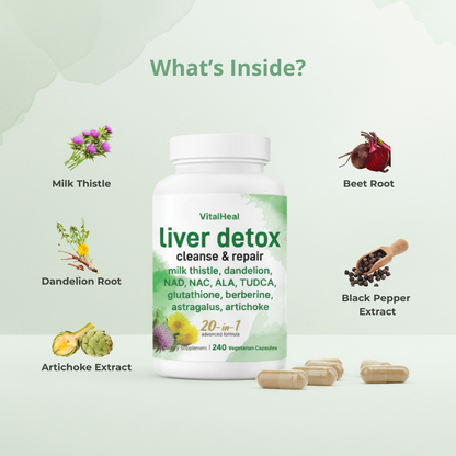 Liver Detox, 20-in-1 Advanced Support Complex – Cleanse & Repair